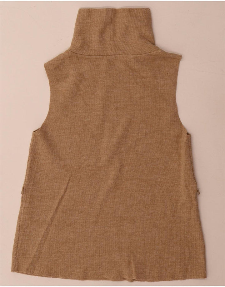 Zara ženski prsluk UK 8 Small Beige Cotton