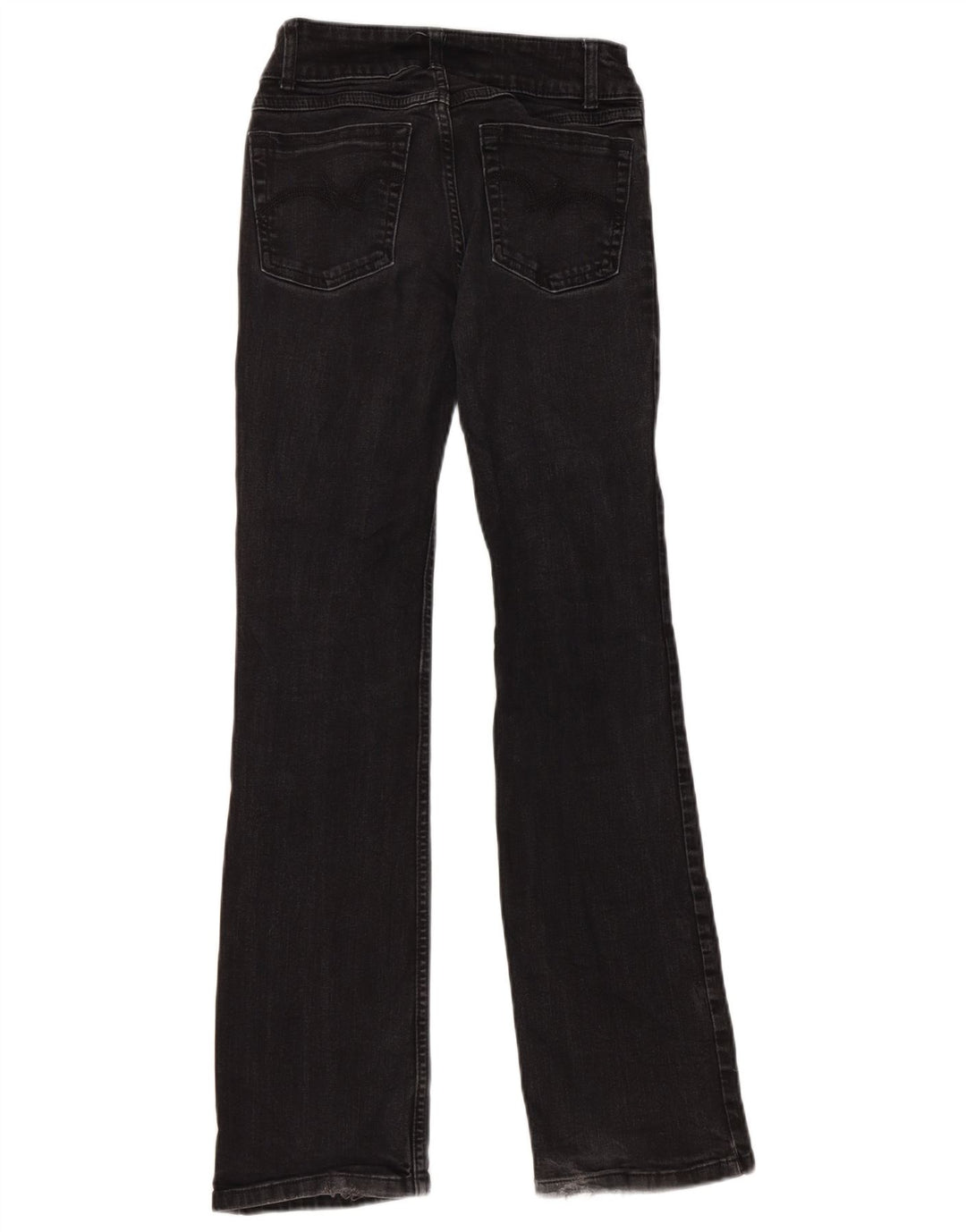 WRANGLER Ženske Bootcut traperice US 0 XS W26 L32 Crni pamuk