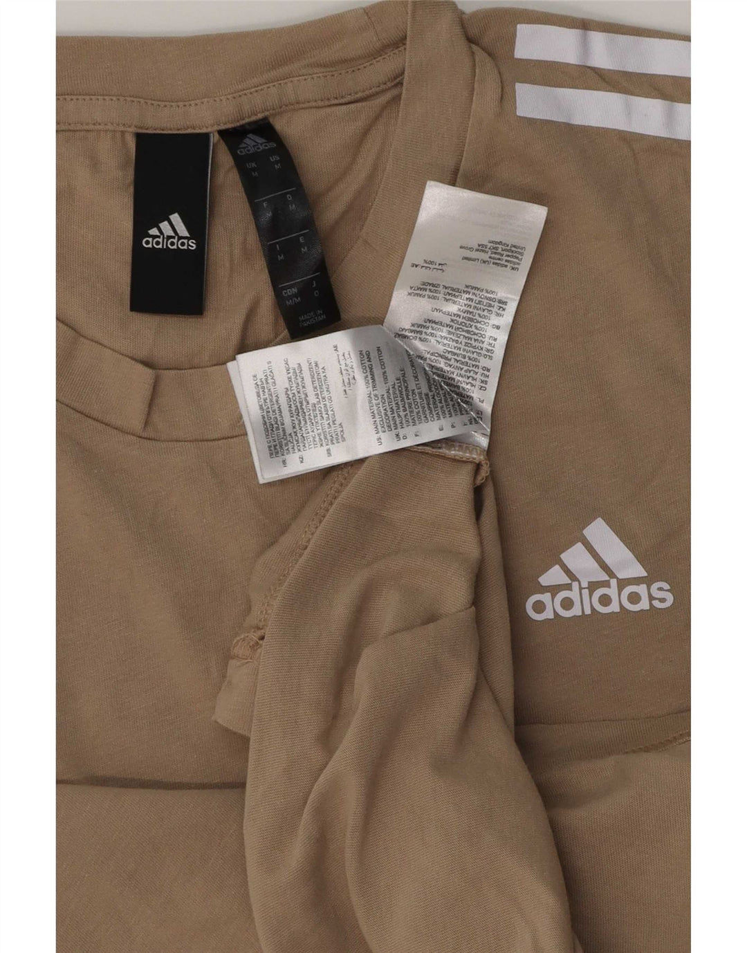 Adidas muška majica kratkih rukava Srednje bež pamuk