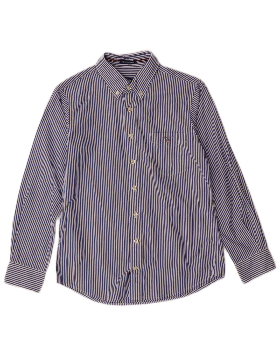 GANT Boys Shirt 9-10 Years Blue Pinstripe Cotton