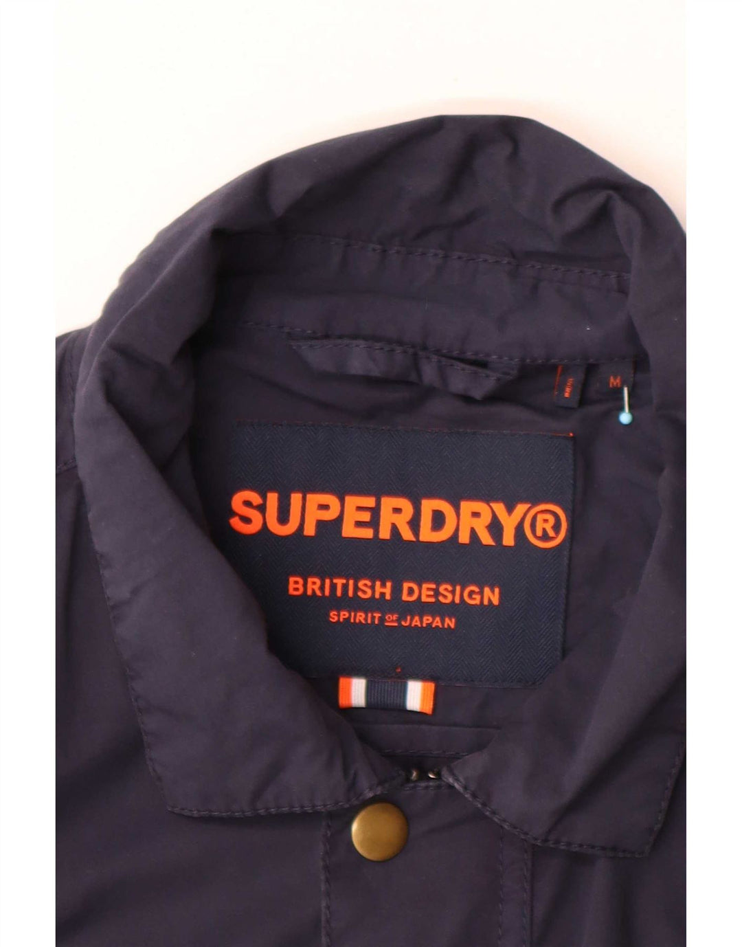 Superdry muška pomoćna jakna UK 38 srednje tamnoplavi pamuk