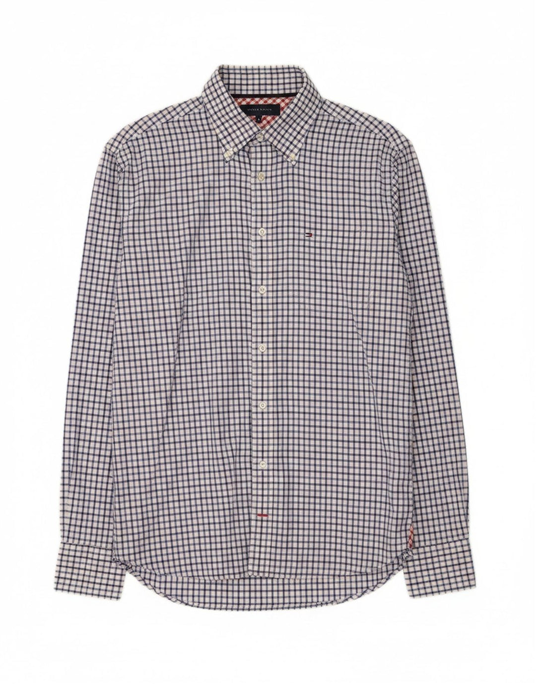 TOMMY HILFIGER Mens Shirt Medium Blue Check