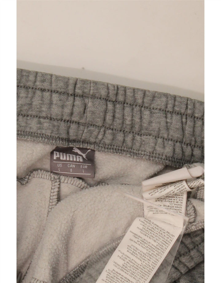 PUMA Muška trenirka Hlače Joggers Veliki sivi flekasti pamuk