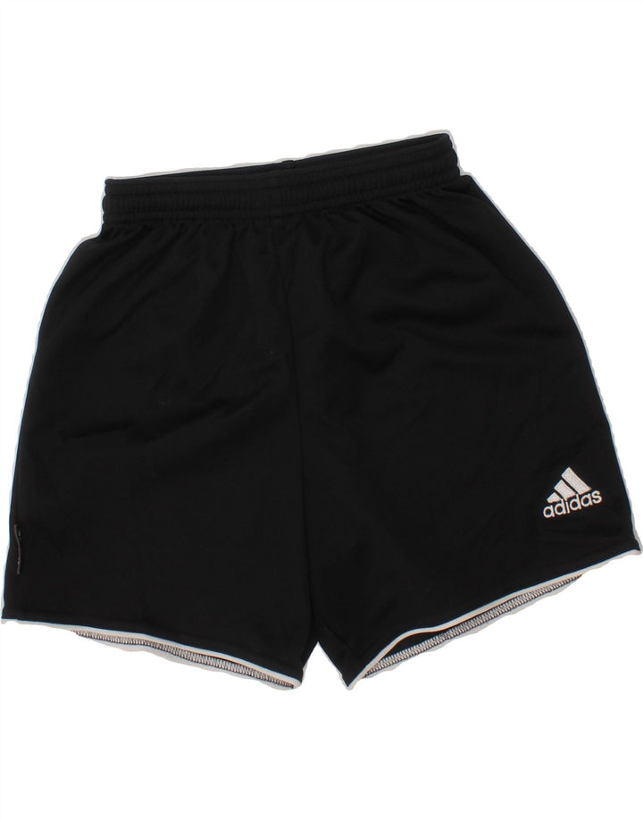ADIDAS Boys Sport Shorts 9-10 Years Black Polyester Vintage Adidas and Second-Hand Adidas from Messina Hembry 