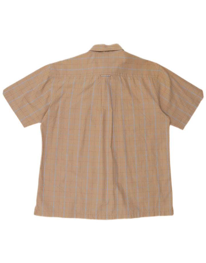 Ben Sherman muška košulja kratkih rukava veliki bež karirani