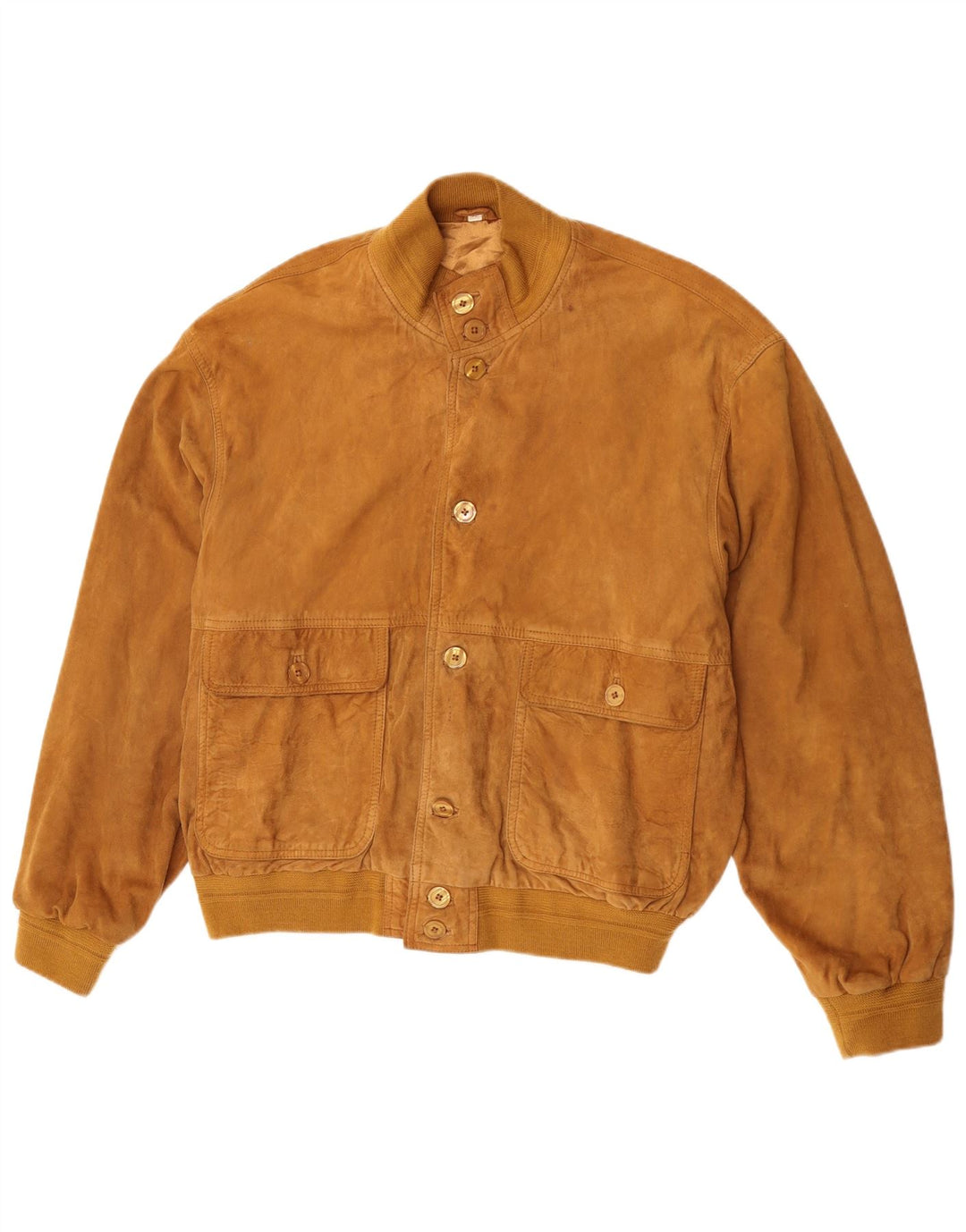 Vintage muška bomber jakna od brušene kože IT 52 XL smeđa koža