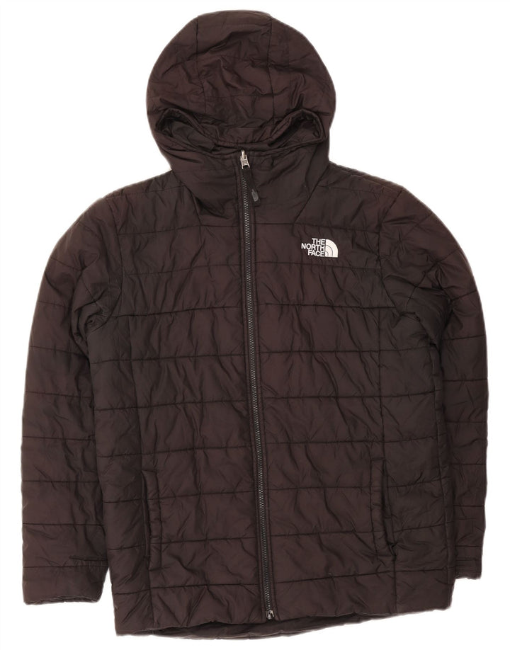 Podstavljena jakna s kapuljačom THE NORTH FACE 11-12 godina crna