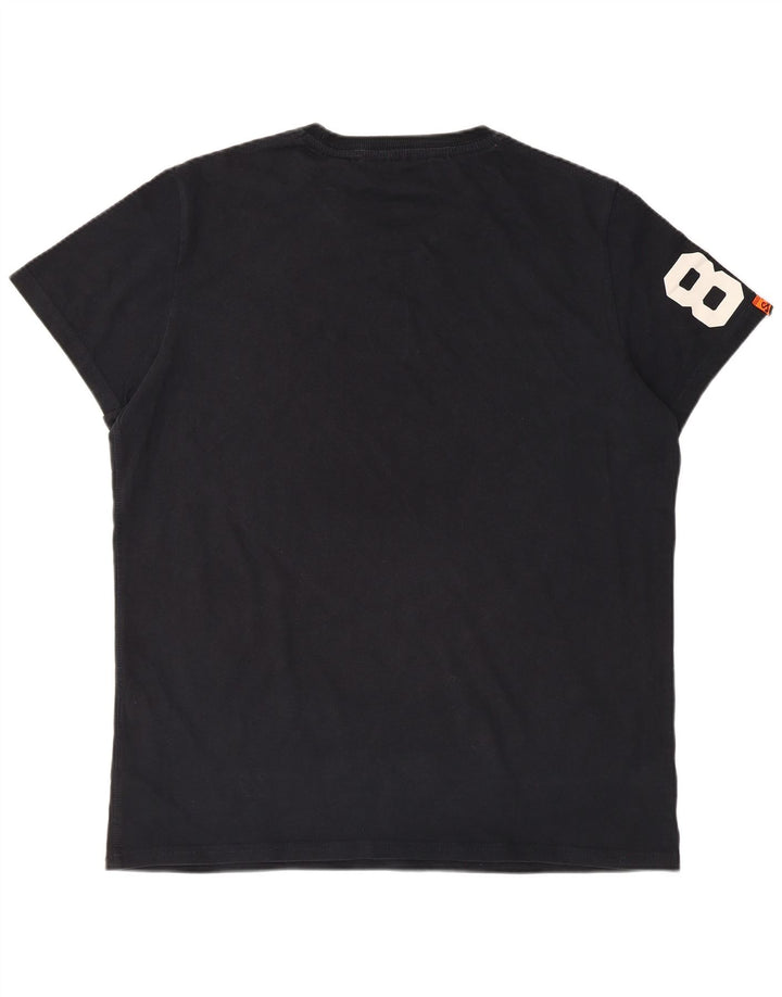 Superdry muška majica kratkih rukava s grafičkim motivima 2XL crni pamuk