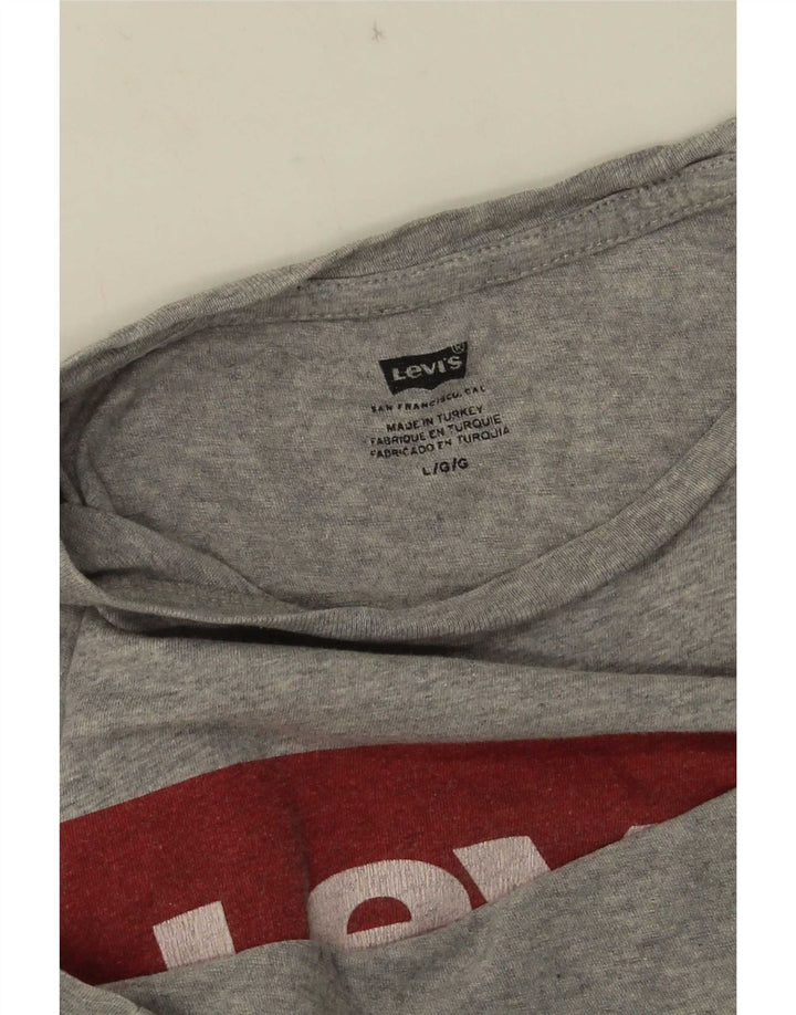 Levi's ženska majica kratkih rukava s grafičkim motivima UK 16 velika siva