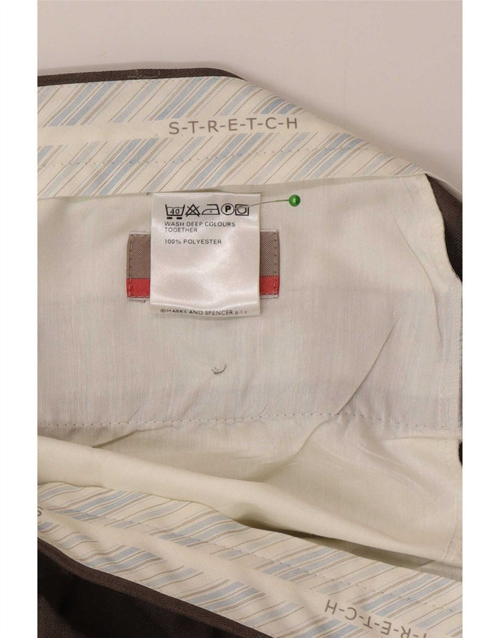 Marks & Spencer muške hlače s štipaljkama W36 L31 sivi poliester