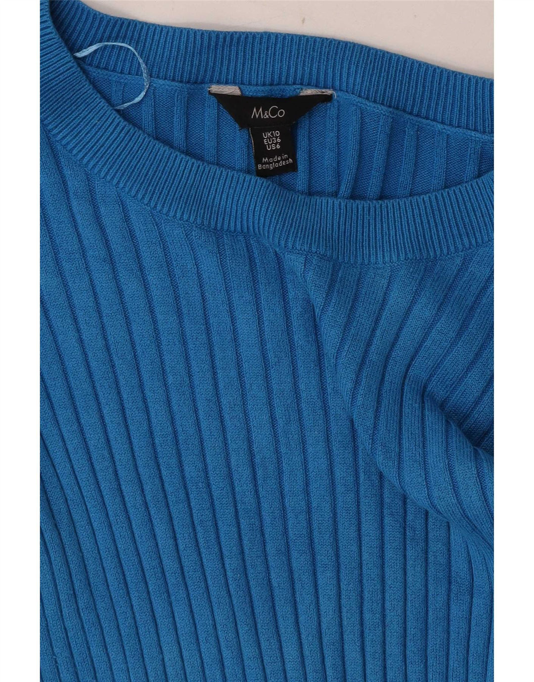 M&Co ženski džemper s veznim izrezom UK 10 Small Blue