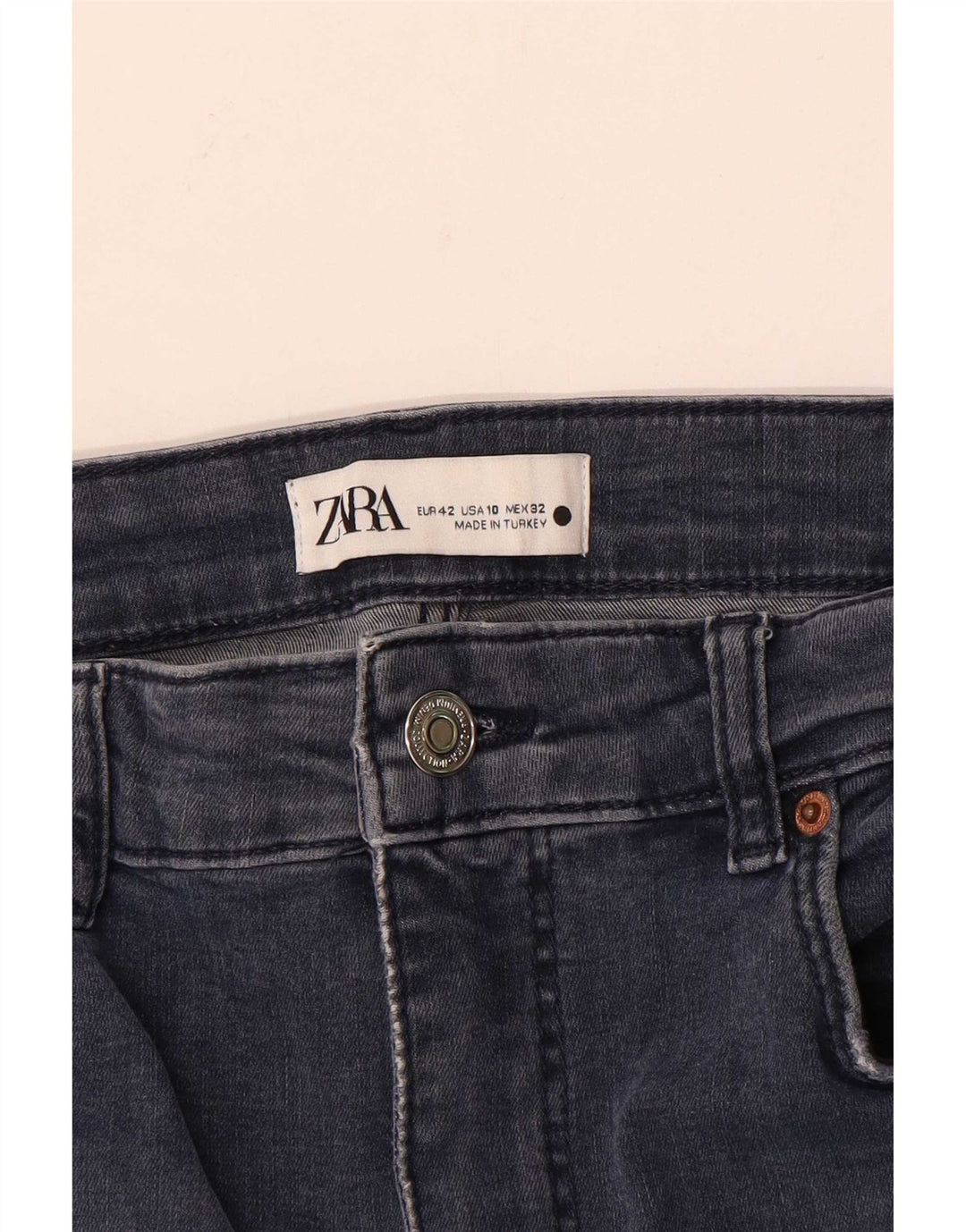 Zara ženske uske traperice EU 42 Large W32 L28 tamnoplave