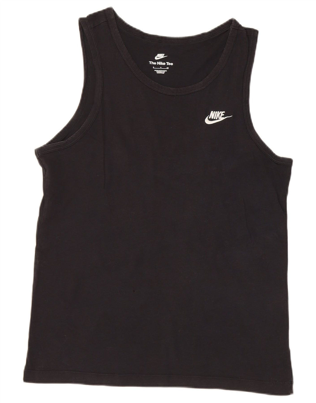 Nike muški gornji dio prsluka mali crni pamuk