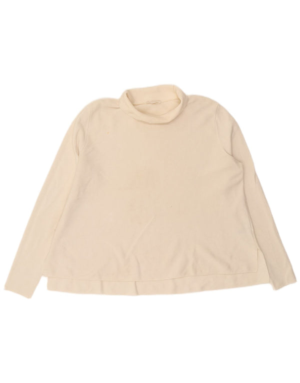 Cos, ženski gornji dio široke bluze s rol izrezom, UK 14 srednje bijele boje, pamuk