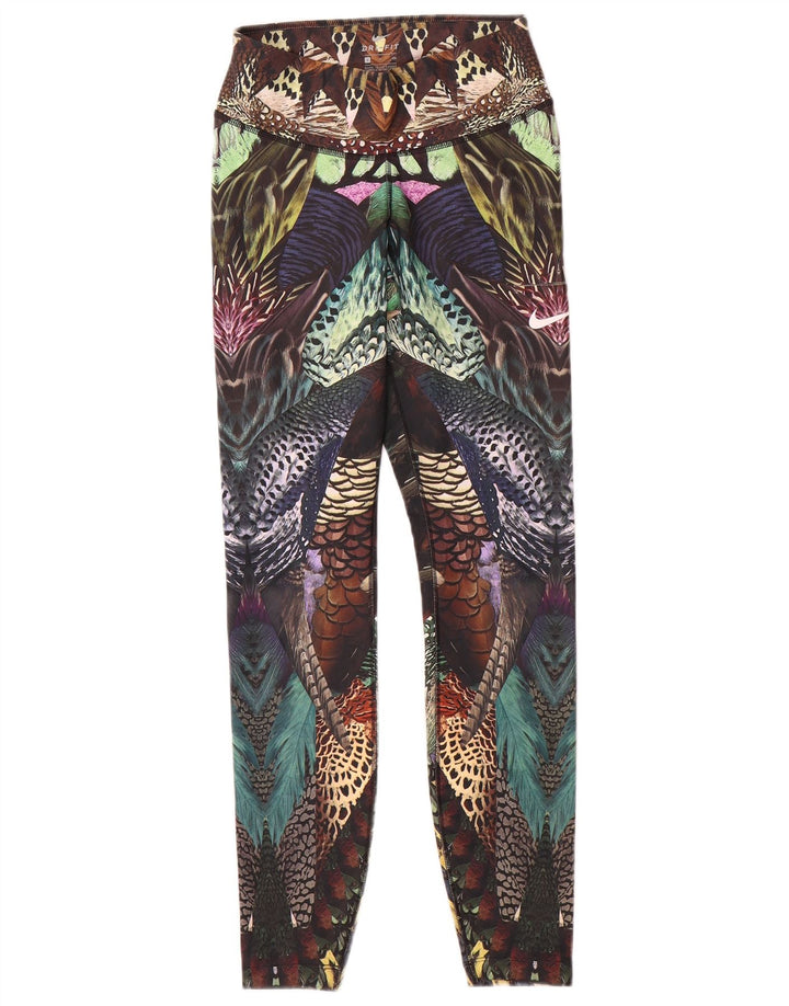 Nike ženske tajice Peacocks UK 8 Male raznobojne poliesterske festivalske