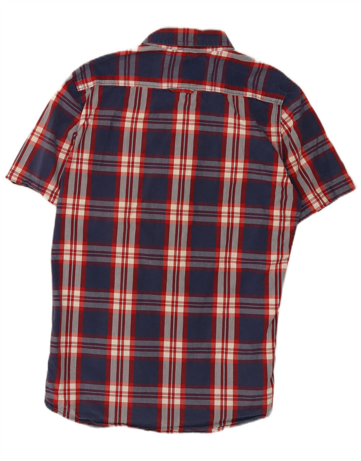 Superdry muška košulja kratkih rukava Srednje tamnoplava karirana pamuk