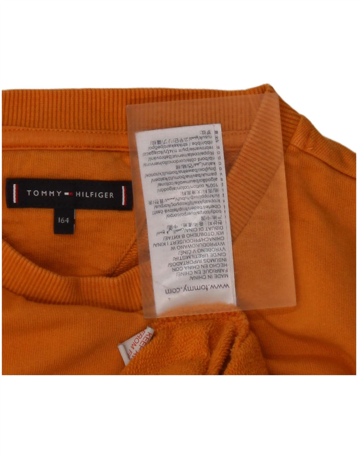 TOMMY HILFIGER Džemper s trenirkom s motivima za dječake 13-14 godina, žuti pamuk