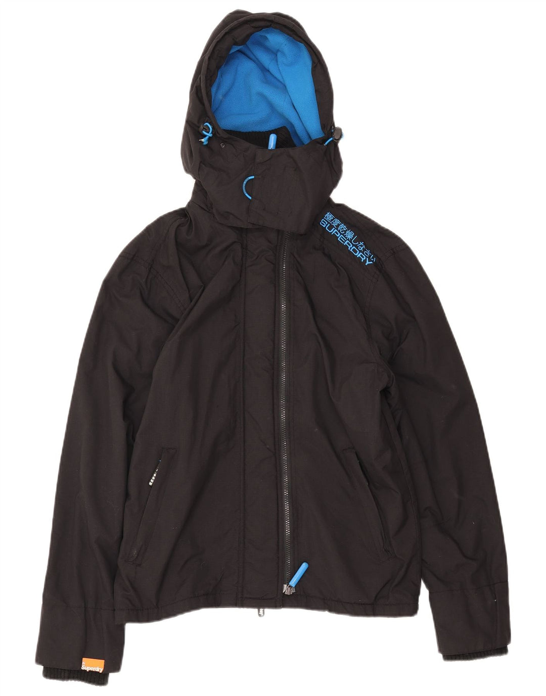 Superdry ženska velika vjetrovka jakna UK 10 Mala crna