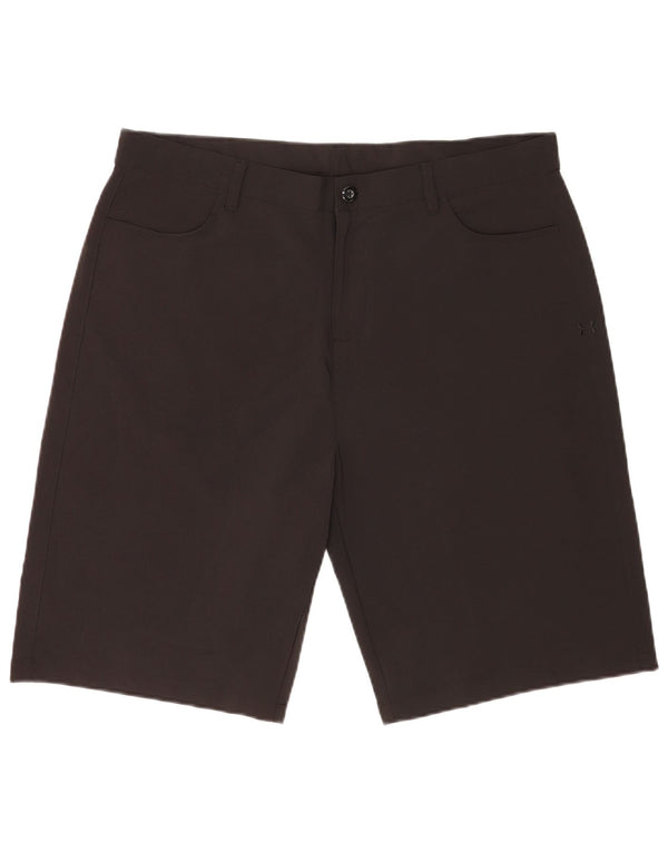 Under Armour Mens Loose Fit Casual Shorts W38 XL Black Polyester