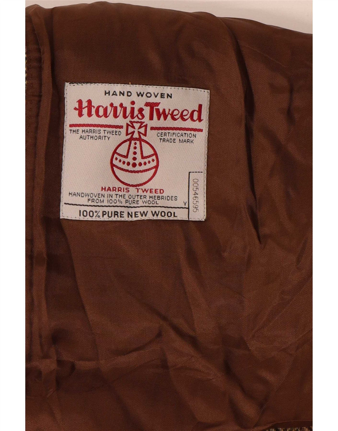 Harris Tweed muški blejzer jakna UK 44 2XL smeđa klasična riblja kost