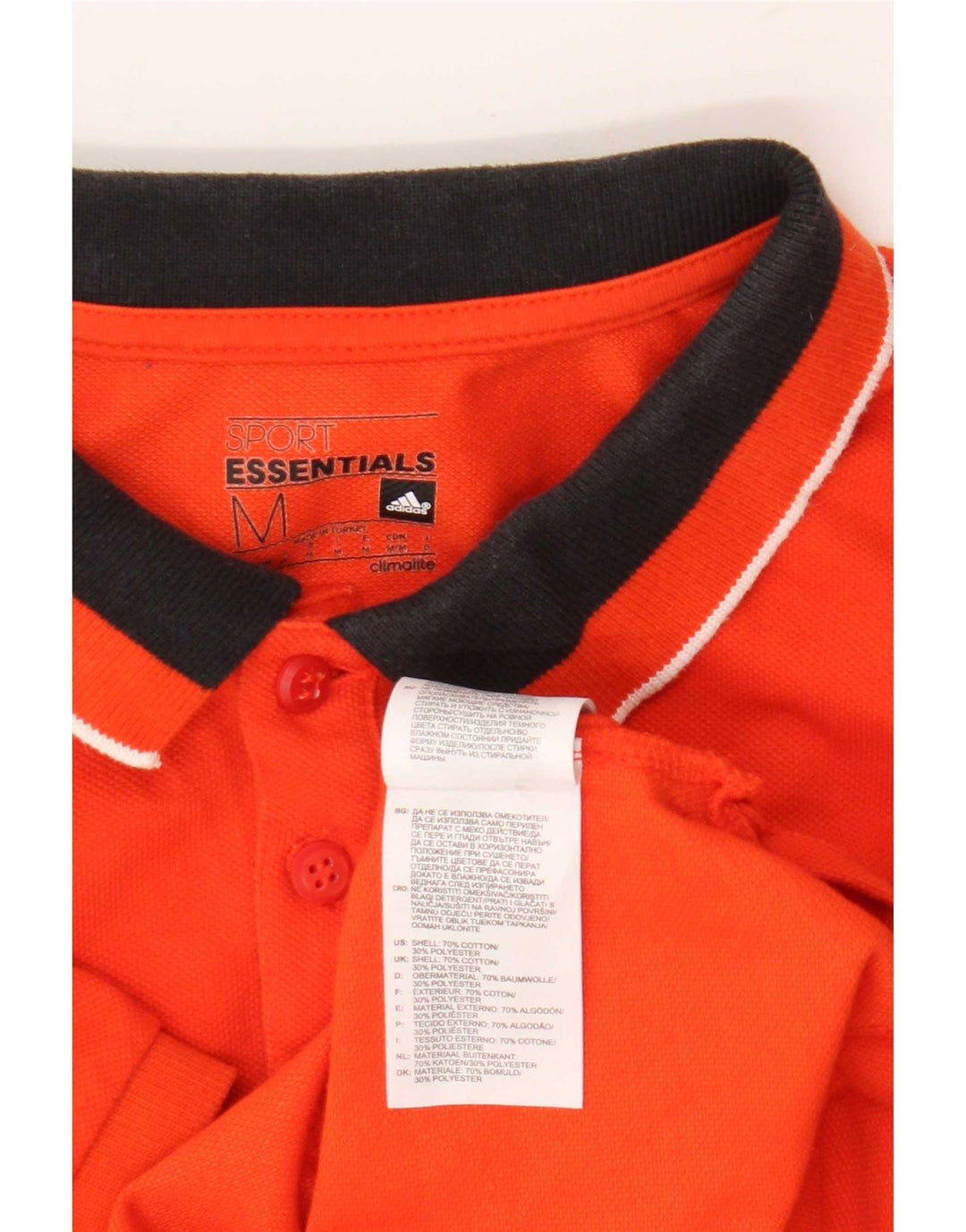 Adidas muška Climalite polo majica srednje narančaste boje, pamuk