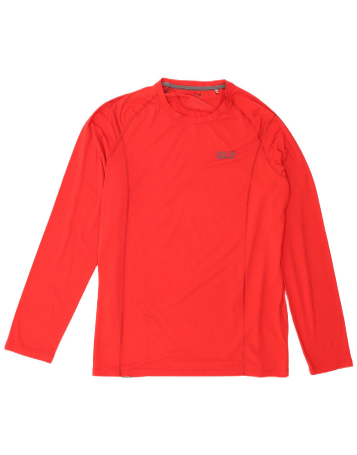 Jack Wolfskin muška majica dugih rukava UK 44/46 XL crveni poliester