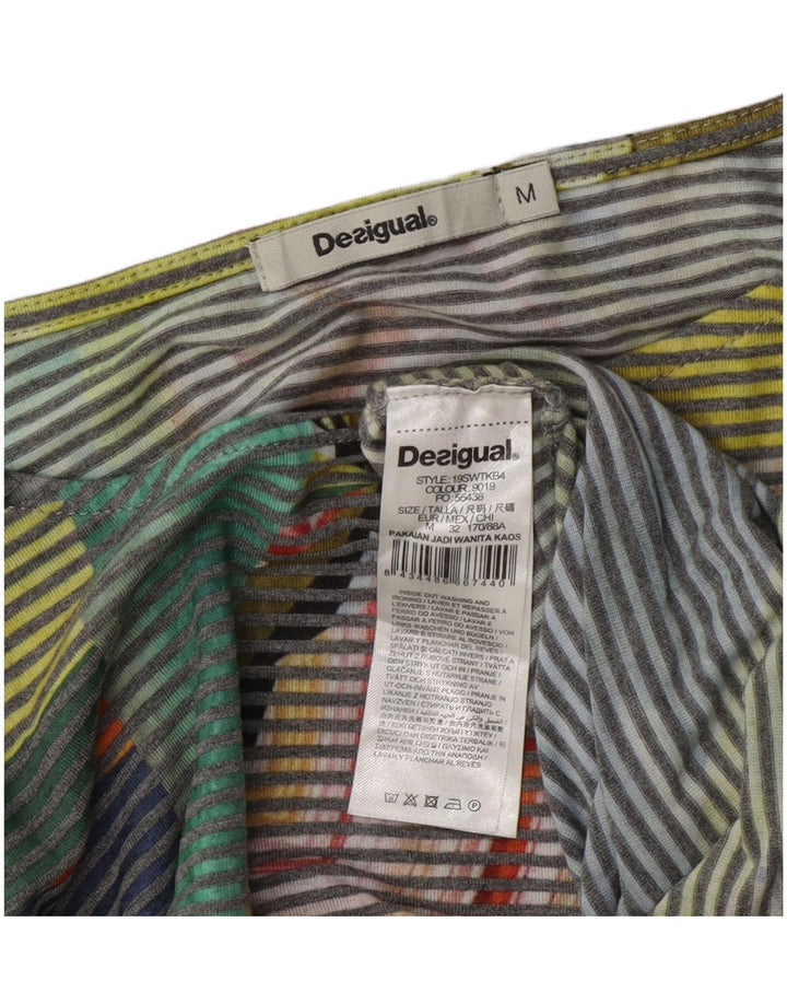 Desigual ženski gornji dio kratke bluze UK 14 srednje raznobojne pruge