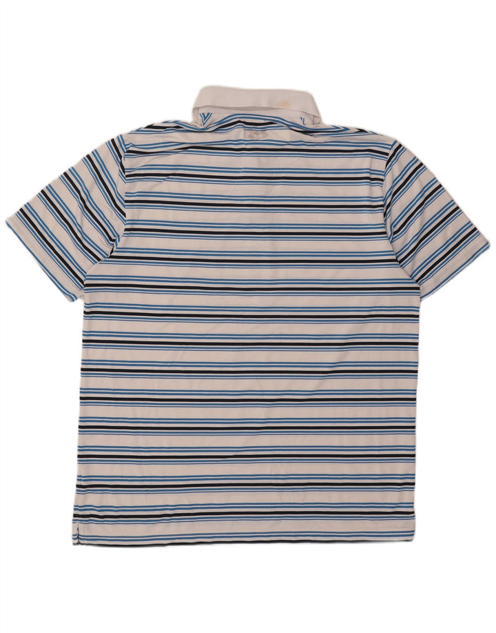 Under Armour muška polo majica XL bijeli poliester na pruge