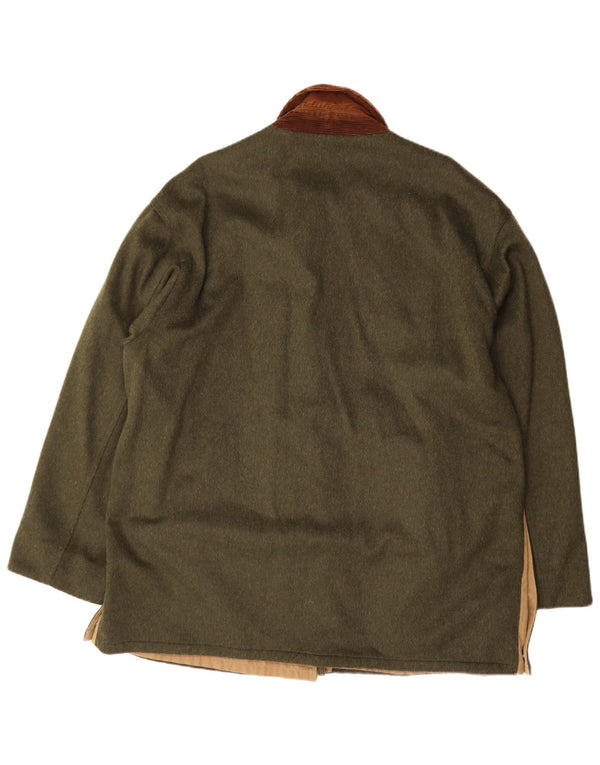 Aquascutum muški reverzibilni kaput UK 42 XL zeleni