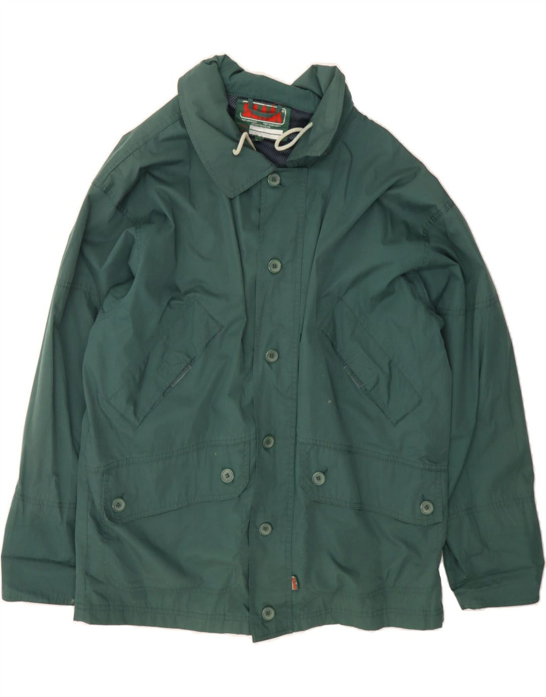 SLAM Mens Utility Jacket UK 40 Large Green Polyester Vintage Slam and Second-Hand Slam from Messina Hembry 