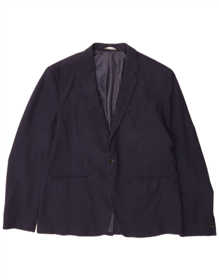 Zara muška jakna s 1 gumbom EU 54 XL tamnoplava