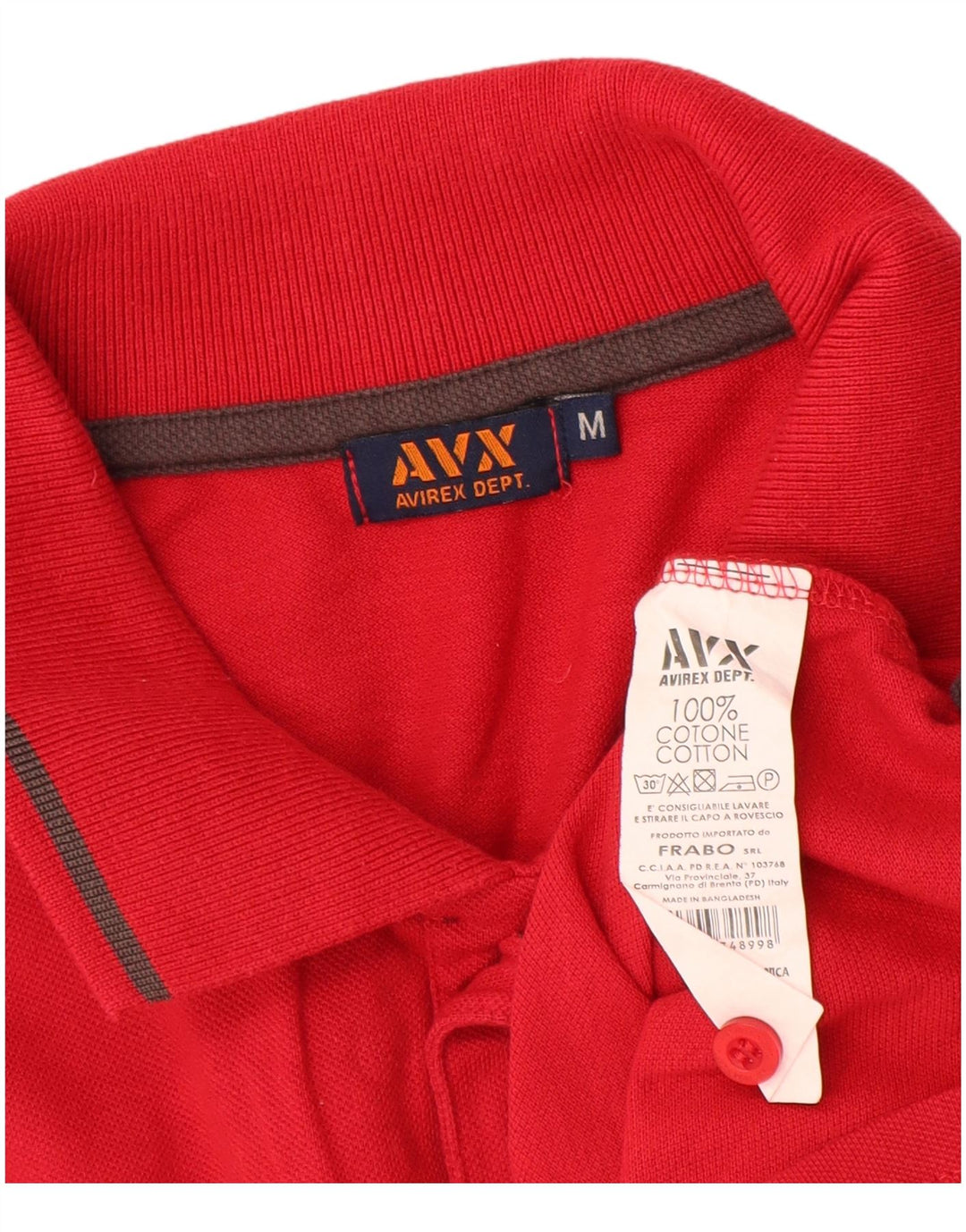 Avirex muška polo majica srednje crvene pamučne boje