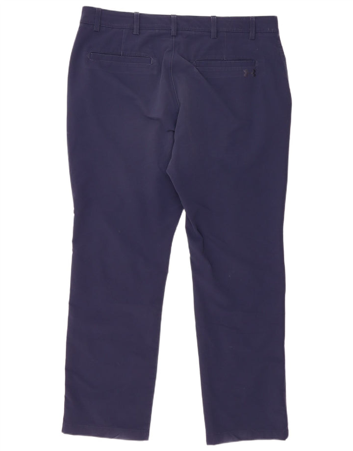 Under Armour muške ravne chino hlače W40 L32 tamnoplavi poliester