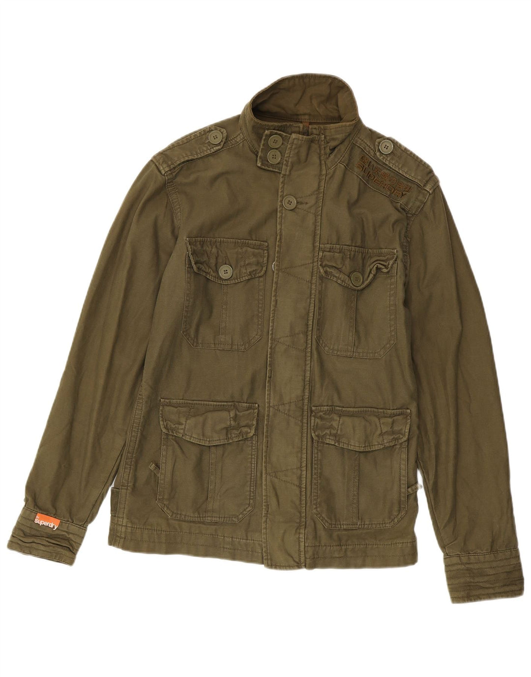 Superdry muška vojna jakna UK 38, srednji kaki pamuk