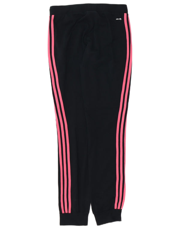 ADIDAS Ženske Climalite Trenirke Hlače Joggers UK 4/6 XS Crni pamuk