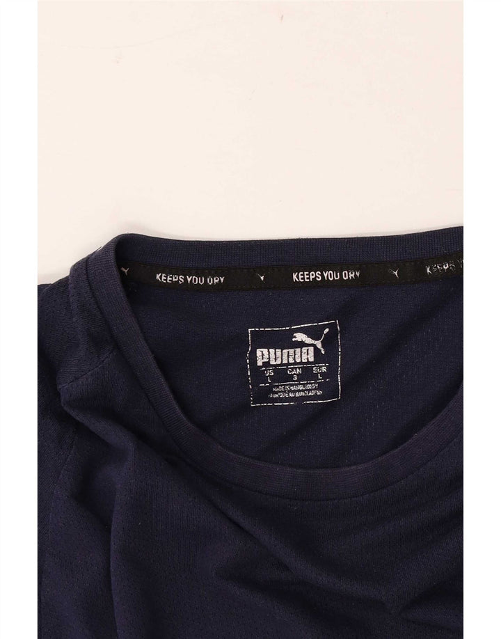 Puma muška majica kratkih rukava Large Navy Blue