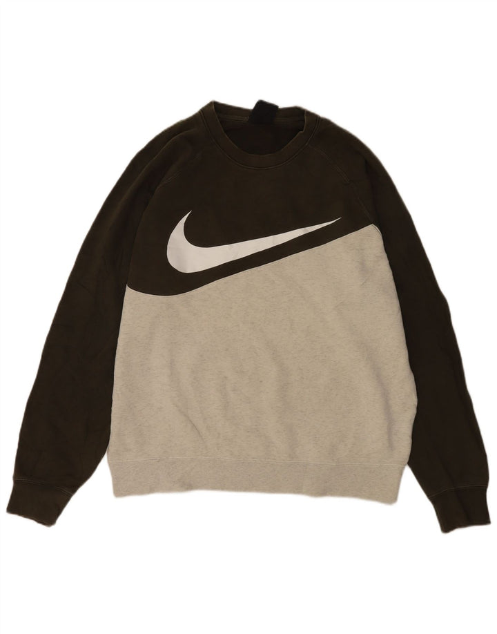 Nike muški džemper s grafičkim motivima, velika kaki boja