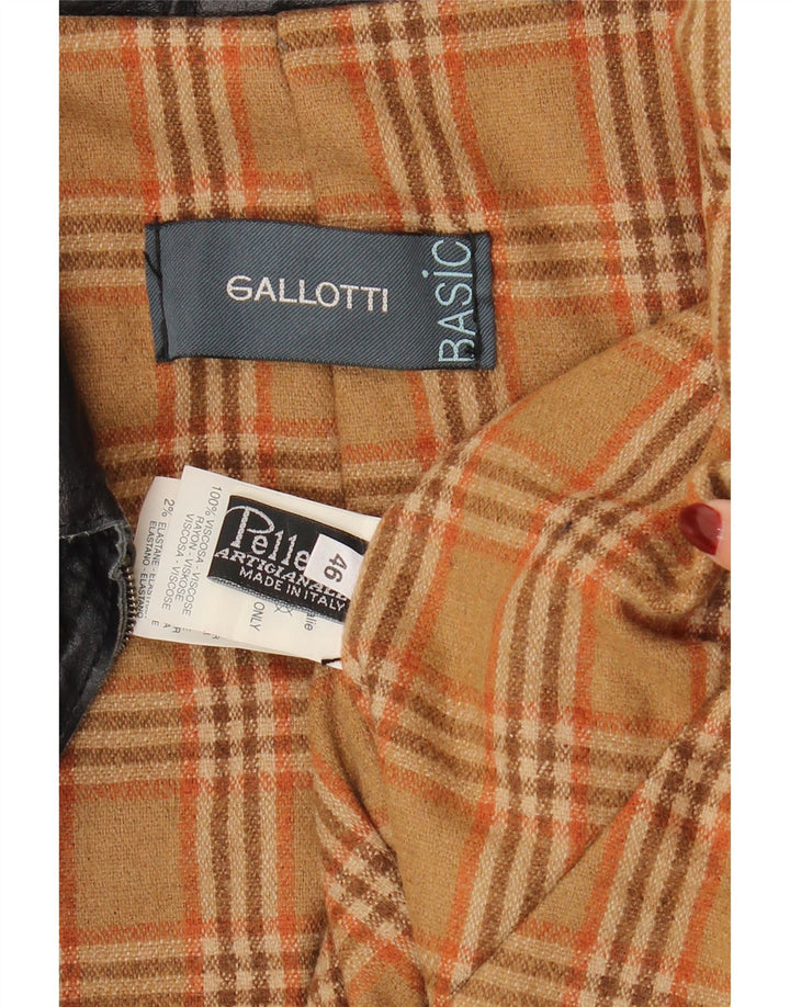 Gallotti muška kožna jakna IT 46 mala crna koža