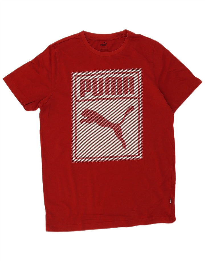 Puma muška majica s grafičkim motivima, mali crveni pamuk
