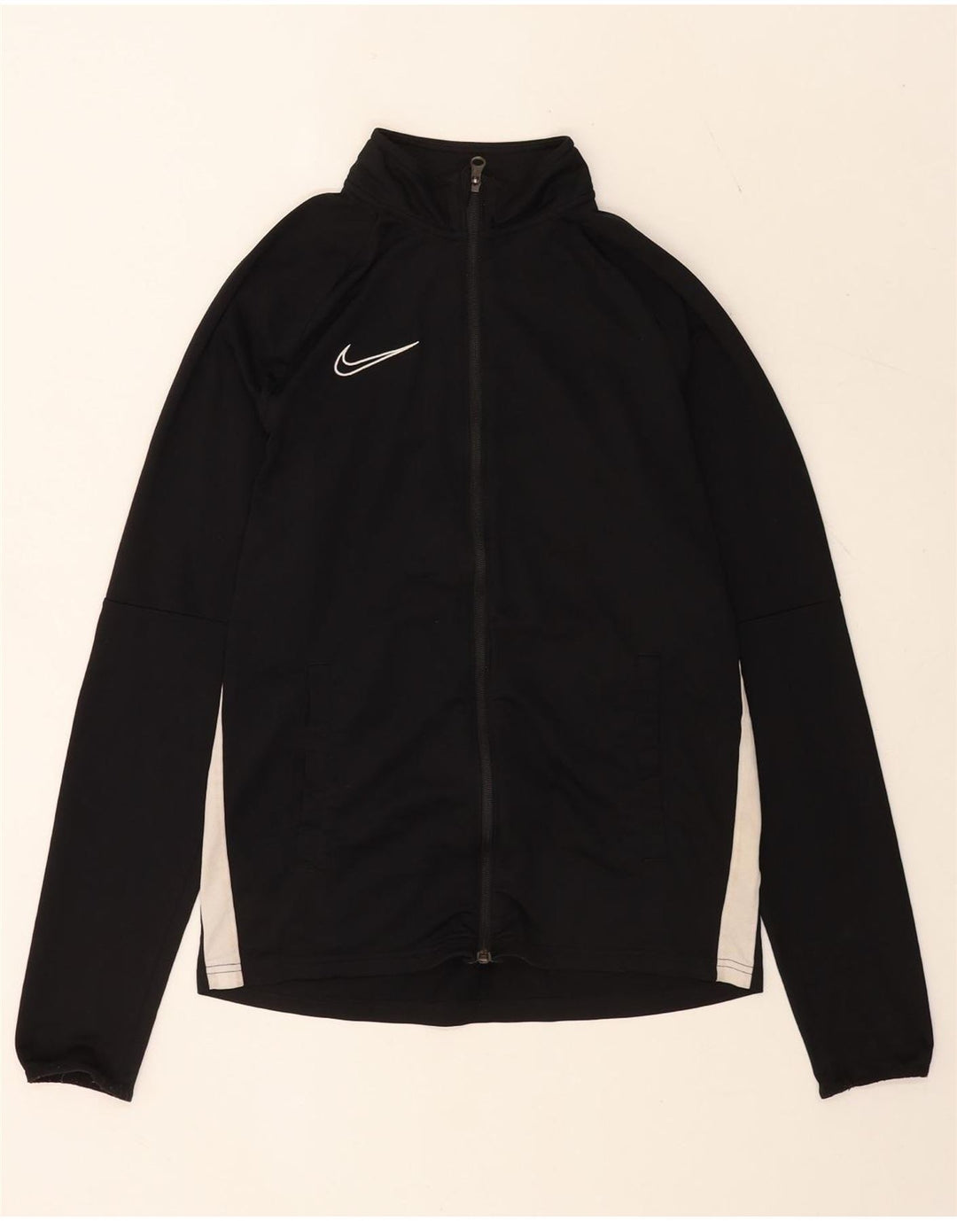 Nike Dri Fit gornja jakna za trenirku srednje crne boje od poliestera