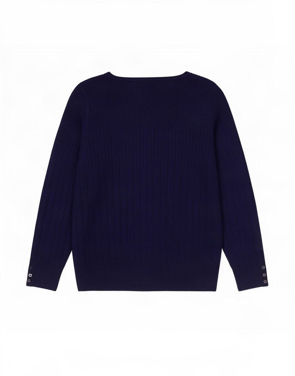 Marks & Spencer ženski džemper s veznim izrezom UK 18 XL plava viskoza