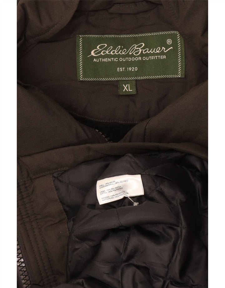 EDDIE BAUER Muška podstavljena jakna UK 42 XL sivi najlon