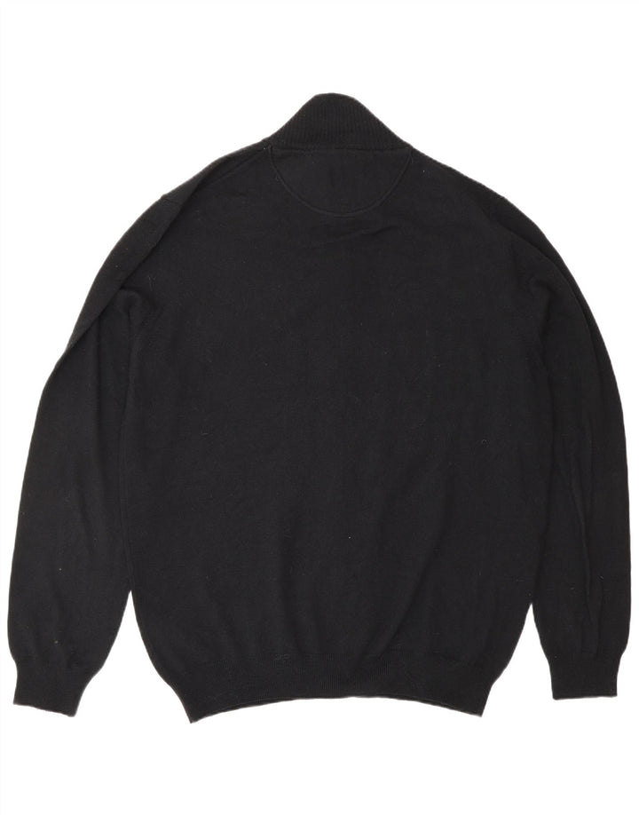 TRUSSARDI JEANS Muški kardigan pulover 3XL crna vuna