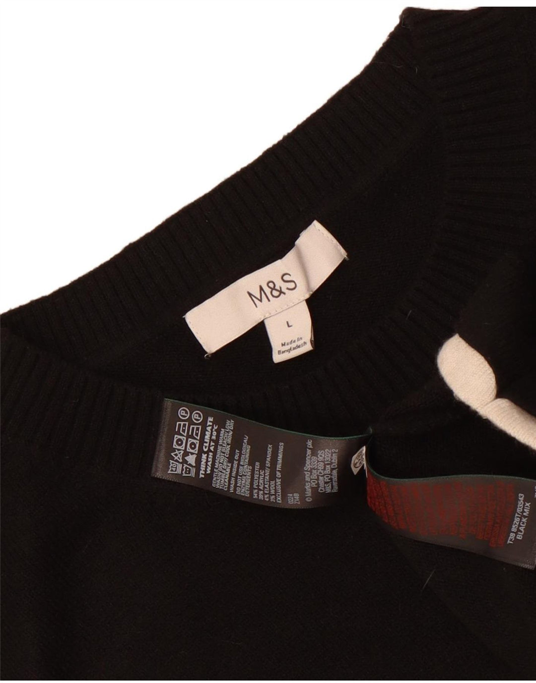 Marks & Spencer muški prsluk bez rukava Veliki crni poliester