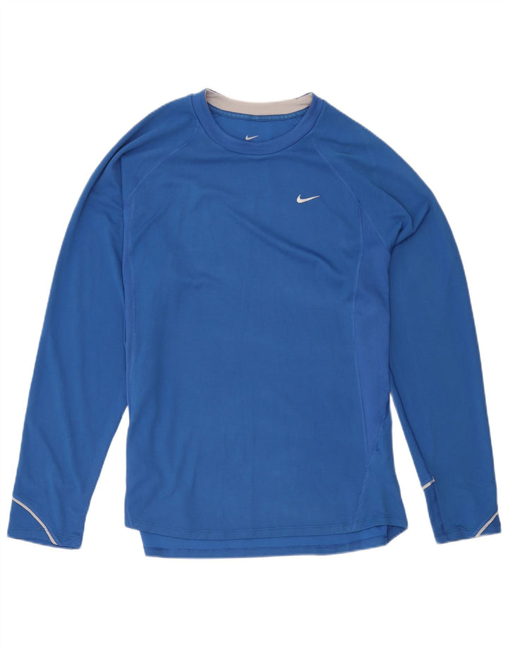 Nike Ženska Dri Fit majica dugih rukava UK 20/22 XL plavi poliester