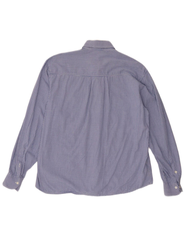 Emmanuel Schvili Ženska obična košulja dugih rukava UK 18 XL plava gingham
