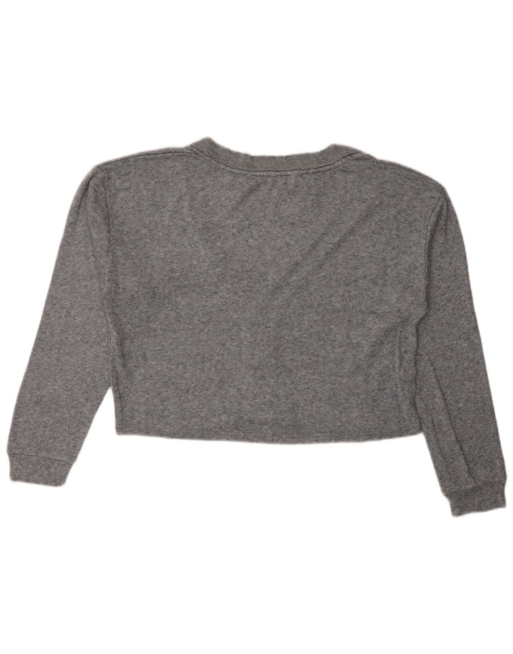 Zara ženski kratki kardigan pulover UK 10 Small Gray