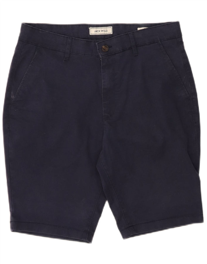 JACK WILLS Mens Chino Shorts W32 Medium Navy Blue Cotton Vintage Jack Wills and Second-Hand Jack Wills from Messina Hembry 