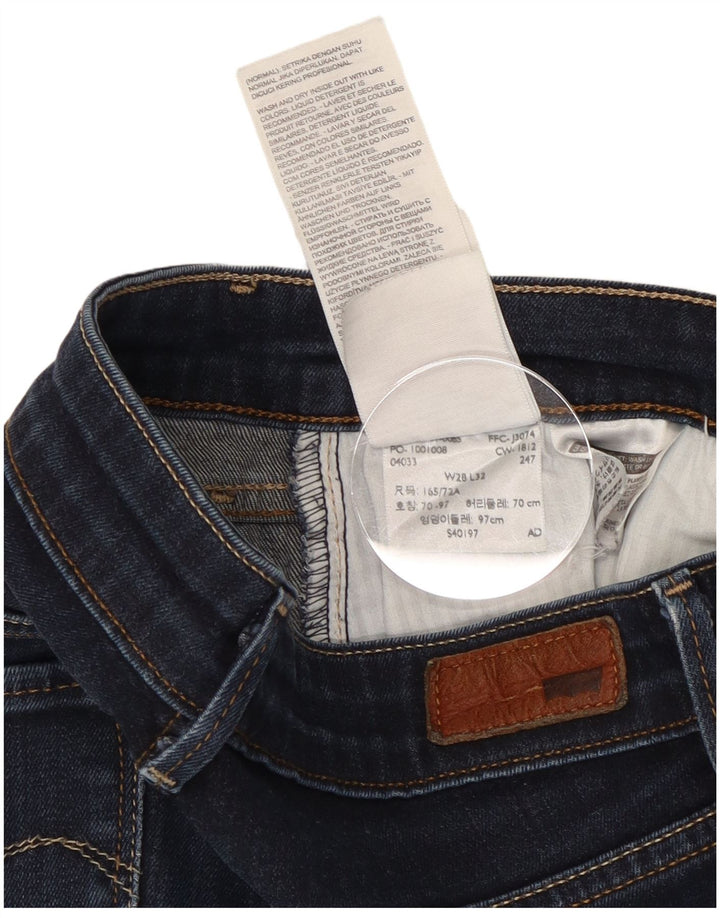 Levi's ženske uske traperice W28 L32 tamnoplavi pamuk