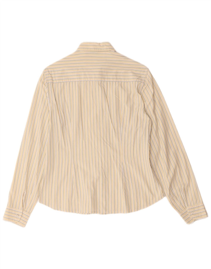Ženska košulja Massimo Dutti UK 14 srednje bež prugasta svila